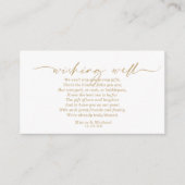 Moderner Marmor-Glitzer, der gut V3 Gold ID816 wün Begleitkarte (Vorderseite)