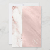 Moderner Marmor Glitzer Hochzeit Rose Gold ID816 (Rückseite)