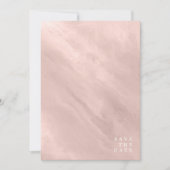 Moderner Marmor Glitzer Hochzeit Rose Gold ID816 Save The Date (Vorderseite)