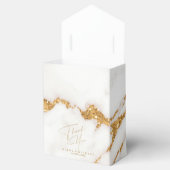 Moderner Marmor-Glitzer Vielen Dank Gold ID816 Geschenkschachtel (Geöffnet)