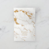 Moderner Marmor-Glitzer Vielen Dank Gold ID816 Karte (Innenseite)