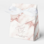 Moderner Marmor Glitzer Vielen Dank Rose Gold ID81 Geschenkschachtel (Vorderseite)