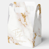 Moderner Marmor-Glitzer Vielen Dank V2 Gold ID816 Geschenkschachtel (Geöffnet)