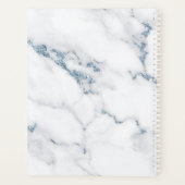 Moderner Marmor-Glitzer Wedding Dusty Blue ID816 Planer (Rückseite)