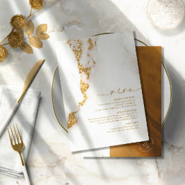 Moderner Marmor-Glitzer Wedding Gold ID816