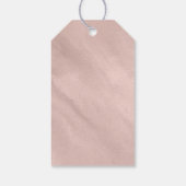 Moderner Marmor-Glitzer Wedding Gold ID816 Geschenkanhänger (Rückseite)