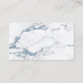 Moderner Marmor-Glitzer wünscht gut V2 Blau-ID816 Begleitkarte (Rückseite)