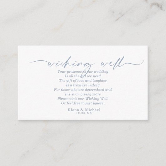 Moderner Marmor-Glitzer wünscht gut V2 Blau-ID816 Begleitkarte (Vorderseite)