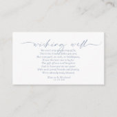 Moderner Marmor-Glitzer wünscht gut V3 Blau-ID816 Begleitkarte (Vorderseite)