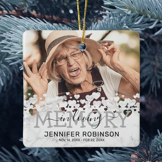 Moderner Marmor im Foto der Erinnerung Keramikornament