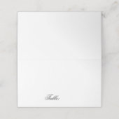 Moderner Marmor im Inneren Blank Table Guest Platzkarte (Außenseite Aufgefaltet)