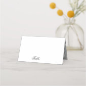 Moderner Marmor im Inneren Blank Table Guest Platzkarte (Vorderseite)