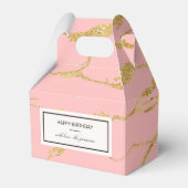 Moderner Marmor mit Imitat Gold Geschenkschachtel (Vorderseite)