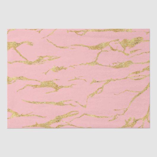 Moderner Marmor mit Imitat Gold Seidenpapier (Vorderseite)
