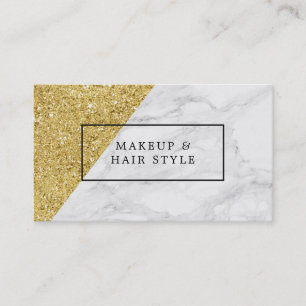 Moderner Marmor mit Imitat-Gold Visitenkarte