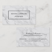Moderner Marmor Visitenkarte (Vorne/Hinten)