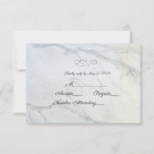 Moderner Marmorboden RSVP Karte (Vorderseite)