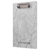 Moderner Marmordesigner Personalisiert Klemmbrett (Links)