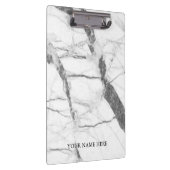 Moderner Marmordesigner Personalisiert Klemmbrett (Rechts)