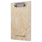 Moderner Marmordesigner Personalisiert Klemmbrett (Links)
