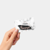 Moderner Marmorfarben-Anschlag-Name - Abzeichen Ausweis (Handheld)