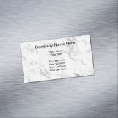 Moderner Marmorhintergrund Magnetische Visitenkarte (Beispiel)