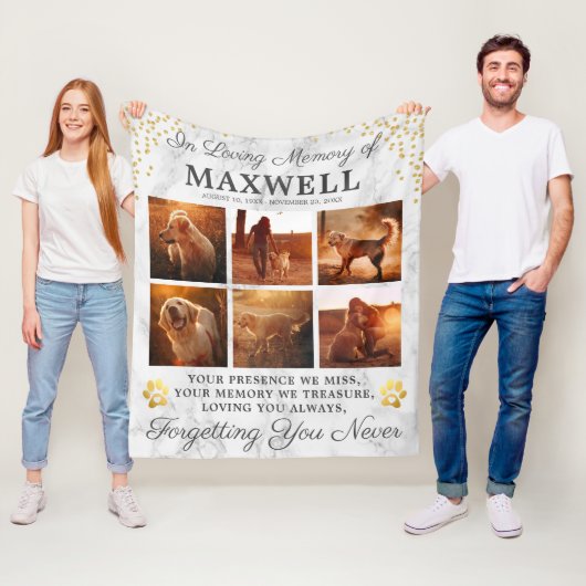 Moderner Marmorhund Fleecedecke (Beispiel)