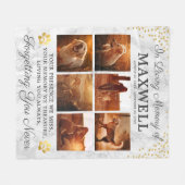 Moderner Marmorhund Fleecedecke (Vorderseite (Horizontal))