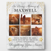 Moderner Marmorhund Fotoplatte (Vorderseite)