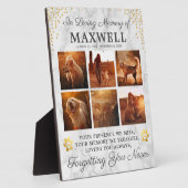 Moderner Marmorhund Fotoplatte (Seite)