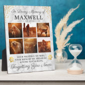 Moderner Marmorhund Fotoplatte (Seite)