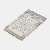 Moderner Marmorkalender Monatlicher Persönlicher P Post-it Klebezettel (angewinkelt)