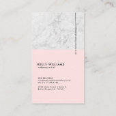 Moderner Marmorkünstler Visitenkarte (Rückseite)