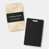 Moderner Marmormuster-Angestellt-Entwurf Ausweis (Vorder- & Rückseite)