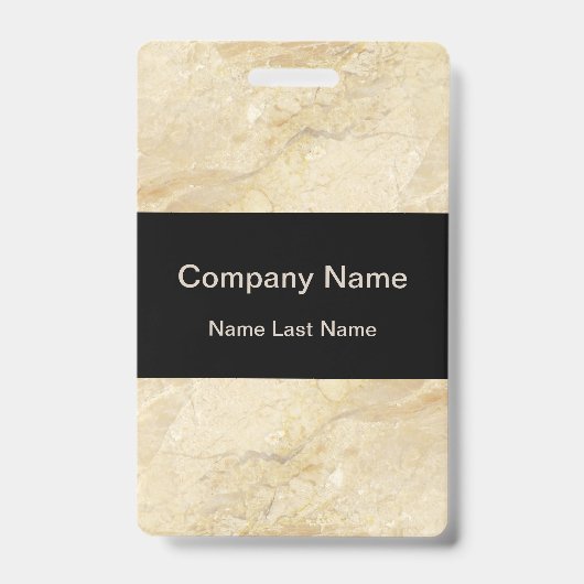 Moderner Marmormuster-Angestellt-Entwurf Ausweis (Vorderseite)