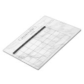 Moderner Marmorplaner Notizblock (angewinkelt)