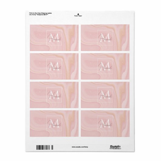 Moderner Marmorrosa Glitzer Hintergrund (Vorne)