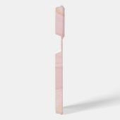 Moderner Marmorrosa Glitzer Hintergrund iPhone Hülle (Rechte Seite)