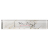 Moderner Marmorstein Namensplakette (Vorderseite)
