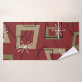 Moderner Maroon des Mittelalters Badehandtuch (Badehandtuch)