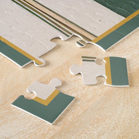 Moderner Martini Cocktail Hour Mitte des 20. Jahrh Puzzle (Seite)