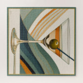 Moderner Martini Cocktail Hour Mitte des 20. Jahrh Puzzle (Horizontal)