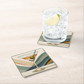 Moderner Martini Cocktail Hour Mitte des 20. Jahrh Rechteckiger Pappuntersetzer (Vor Ort)