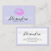 Moderner Maskenbildner Visitenkarte (Vorne/Hinten)