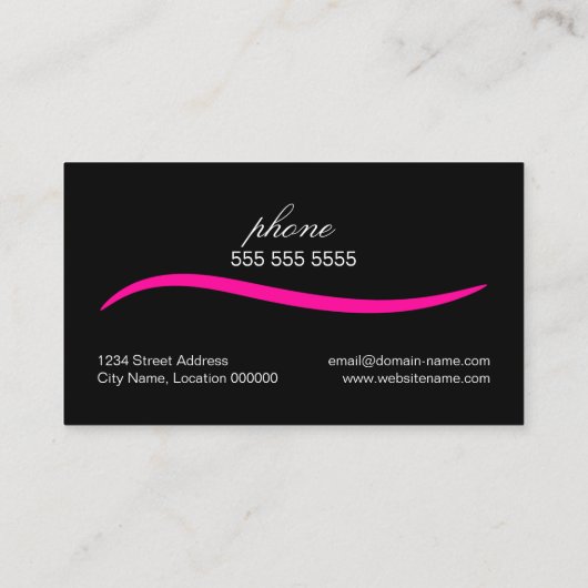 Moderner Maskenbildner Visitenkarte (Rückseite)