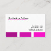 Moderner Maskenbildner Visitenkarte (Rückseite)