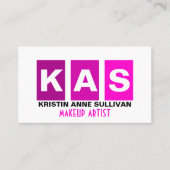 Moderner Maskenbildner Visitenkarte (Vorderseite)