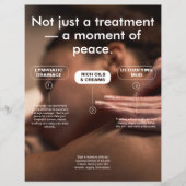 Moderner Massage Wellness-Center Werbeaktion Flyer (Vorne)