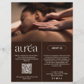 Moderner Massage Wellness-Center Werbeaktion Flyer (Hinten)