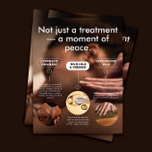 Moderner Massage Wellness-Center Werbeaktion Flyer
